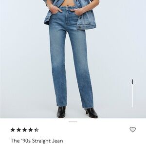 Madewell 90s straight jeans